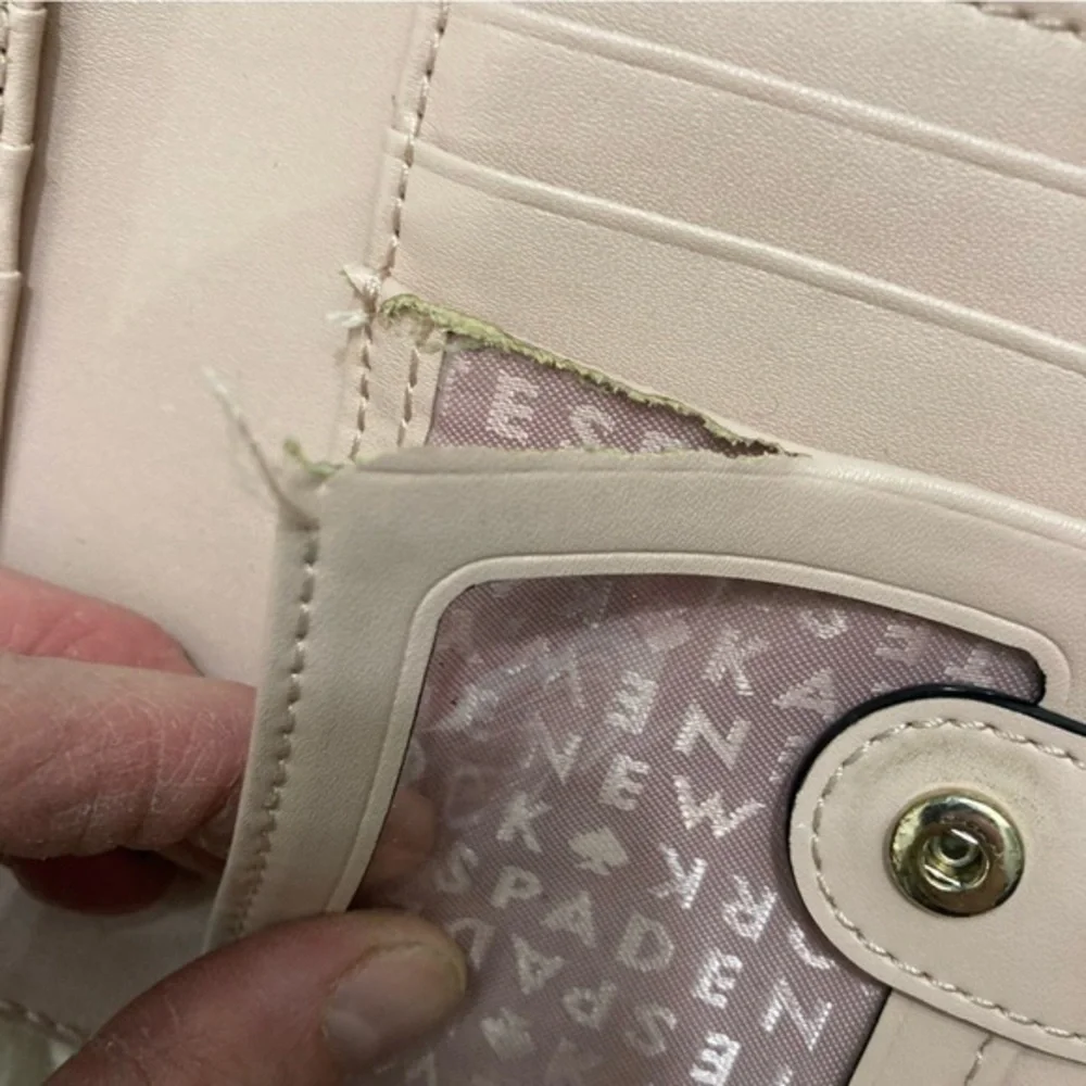 Kate spade pink black colorblock wallet